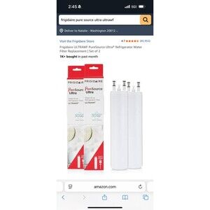 PureSource Ultra Refrigerator Water Filter for Select Electrolux & Frigidaire